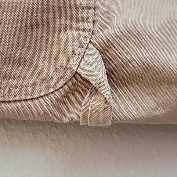 Dickies, Vtg, Men's Heavy-Duty Carpenter Pants, 38x32, Natural Canvas Khaki. - Picture 5 of 11